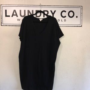 V neck little black dress